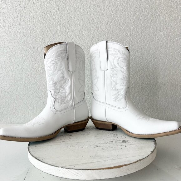 Lane Smokeshow Girls White Cowboy Boots Size 3 Western Cowgirl Kids Childrens - Picture 8 of 12